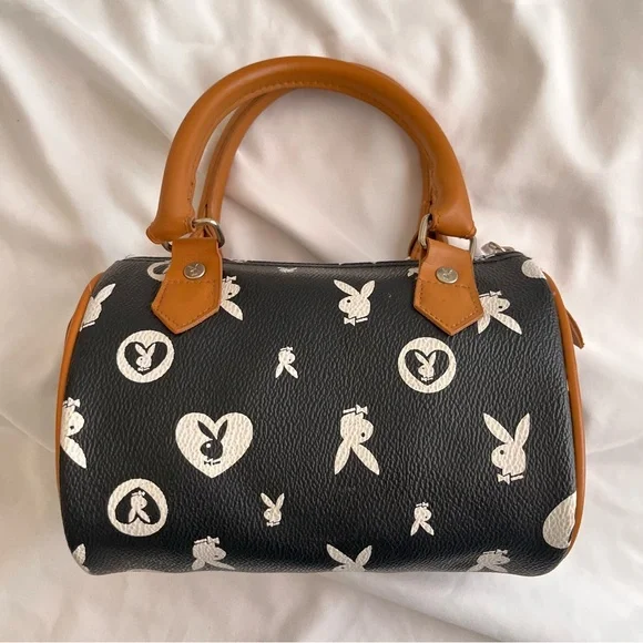 Playboy Y2K Black Monogram Bunny Speedy Bag - Picture 6 of 7
